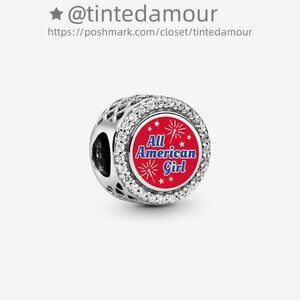 Pandora Engravable All American Girl Charm|Pendant